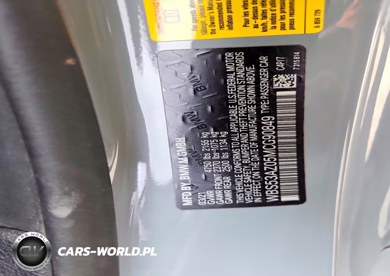 2021 BMW M4 VIN:WBS53AZ05MCG90849 - 13