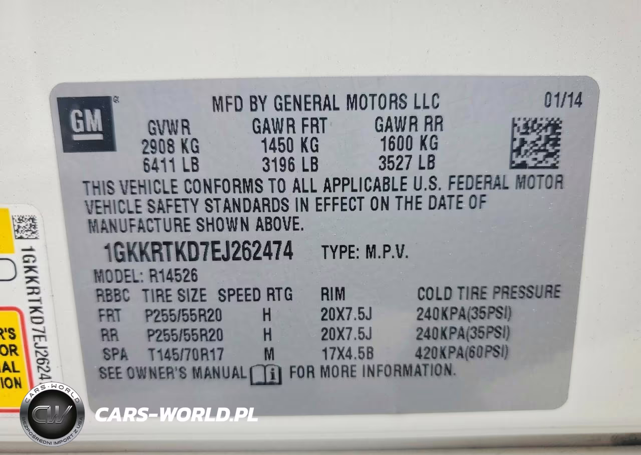 2014 GMC Acadia Denali VIN:1GKKRTKD7EJ262474 - 13