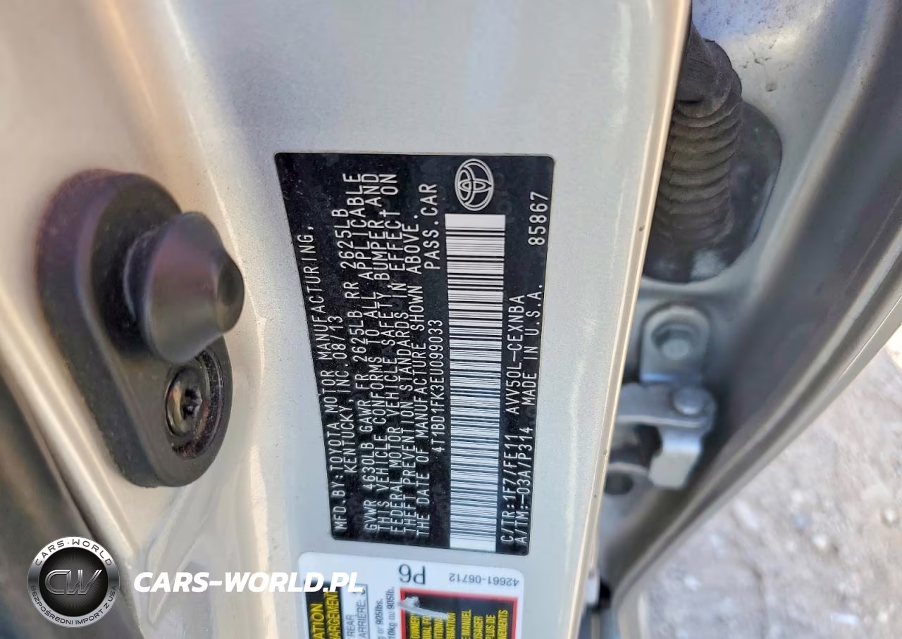 2014 Toyota Camry Hybrid Le VIN:4T1BD1FK3EU099033 - 12