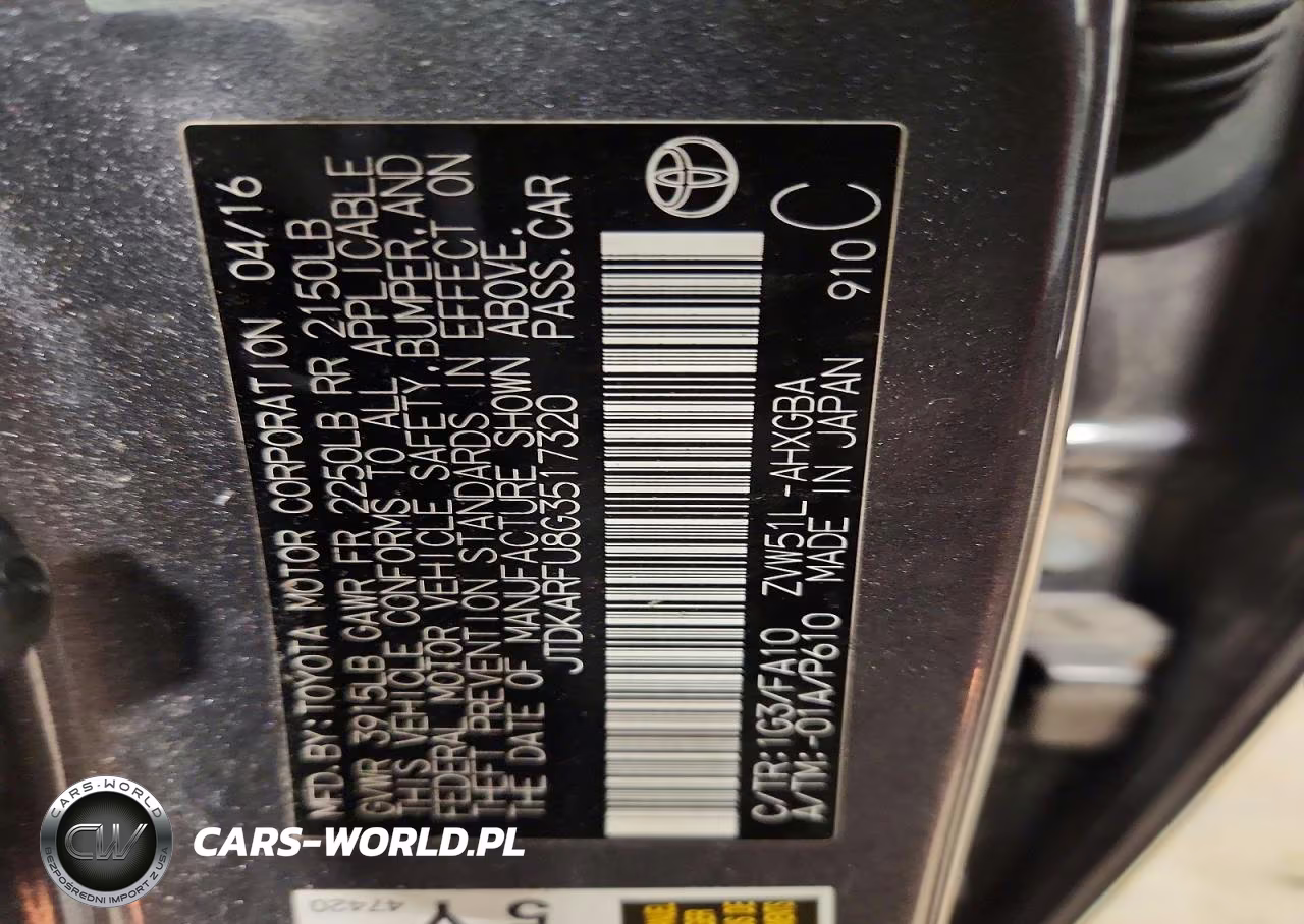 2016 Toyota Prius Three VIN:JTDKARFU8G3517320 - 12