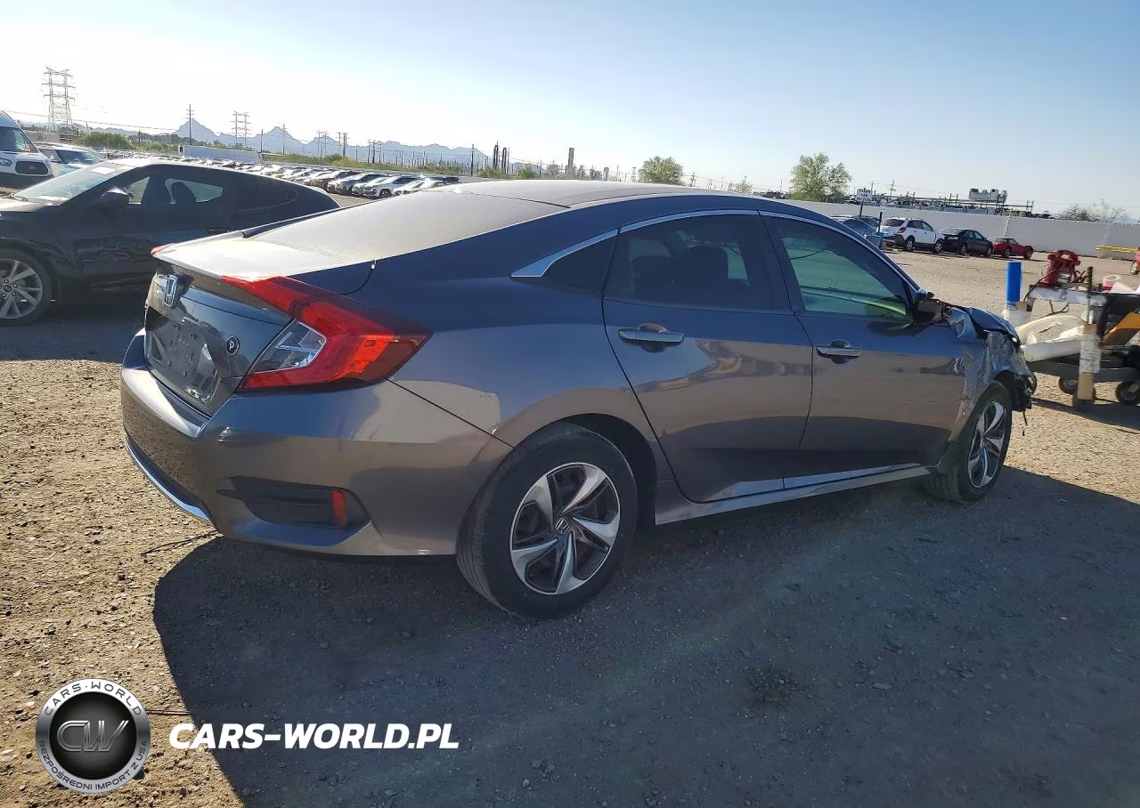 2020 Honda Civic Lx VIN:19XFC2F67LE018337 - 3