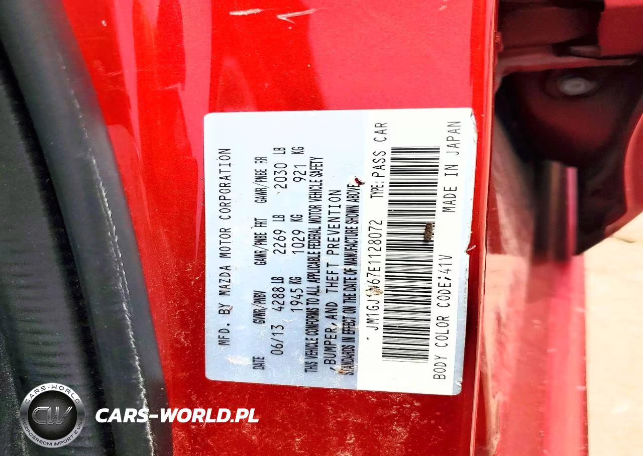2014 Mazda 6 Grand Touring VIN:JM1GJ1W67E1128072 - 12