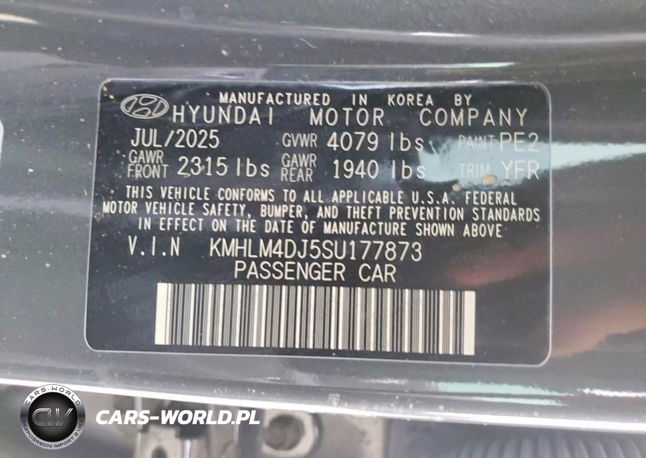 2025 Hyundai Elantra Hybrid Blue VIN:KMHLM4DJ5SU177873 - 12