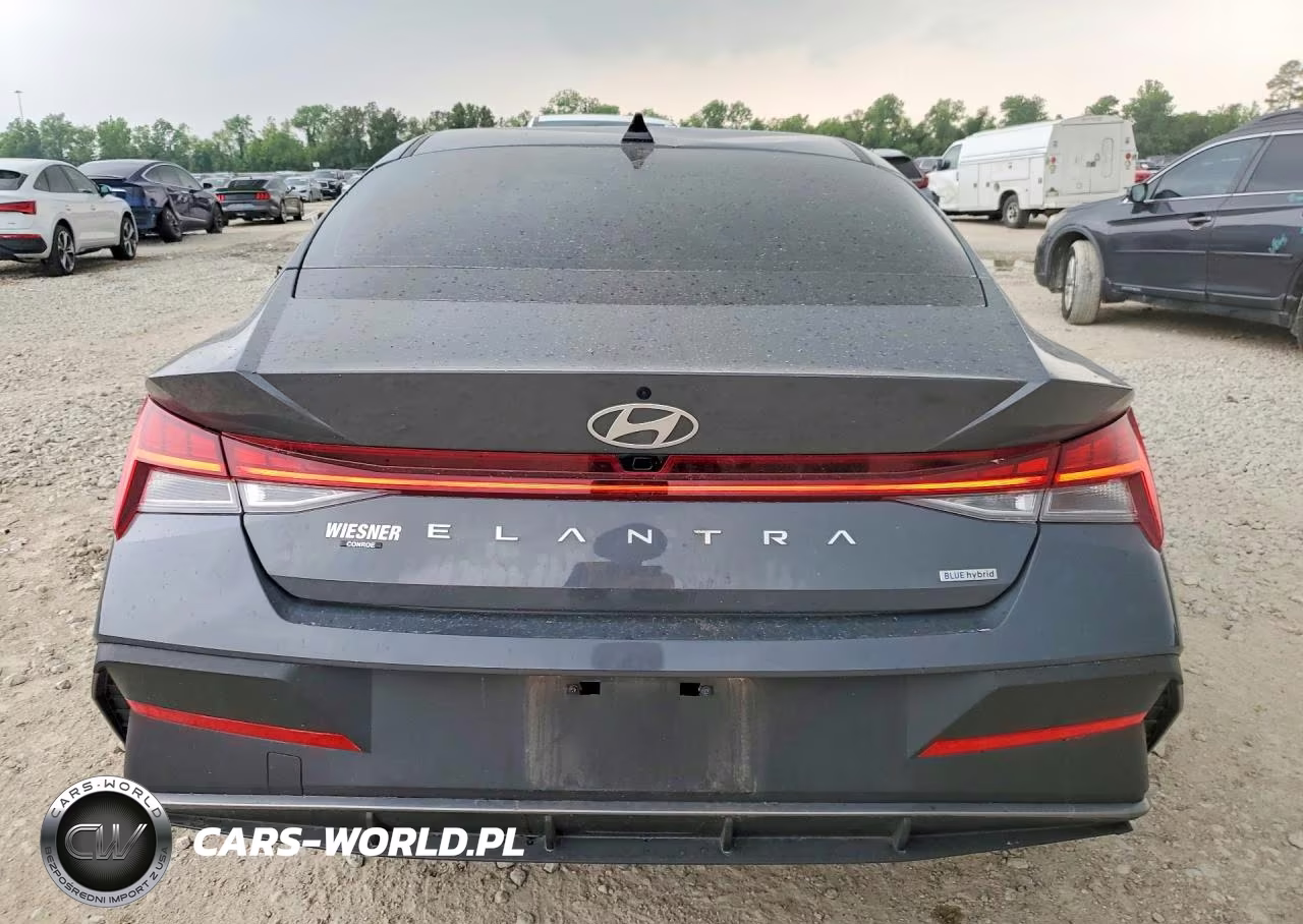 2025 Hyundai Elantra Hybrid Blue VIN:KMHLM4DJ5SU177873 - 6
