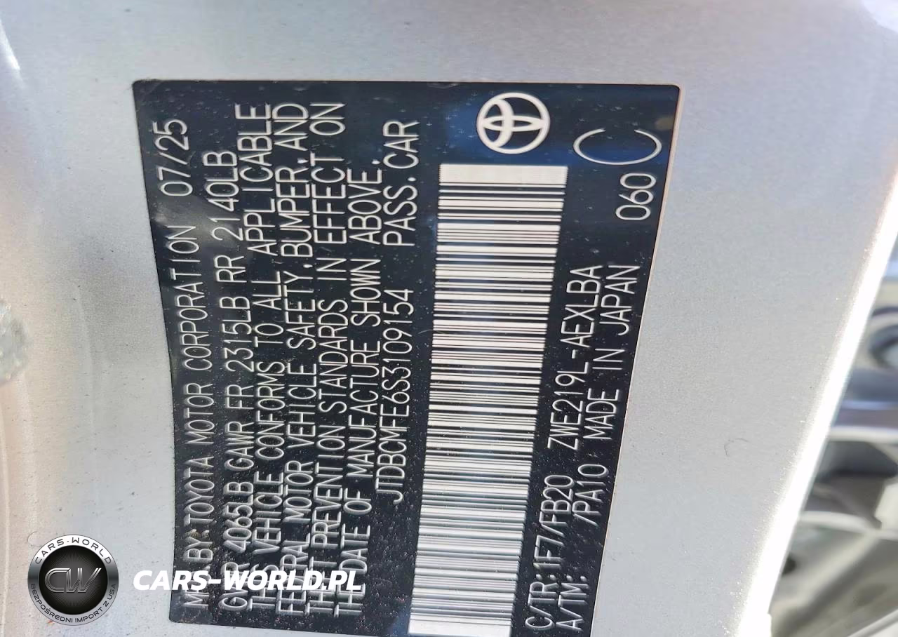 2025 Toyota Corolla Hybrid Le VIN:JTDBCMFE6S3109154 - 12