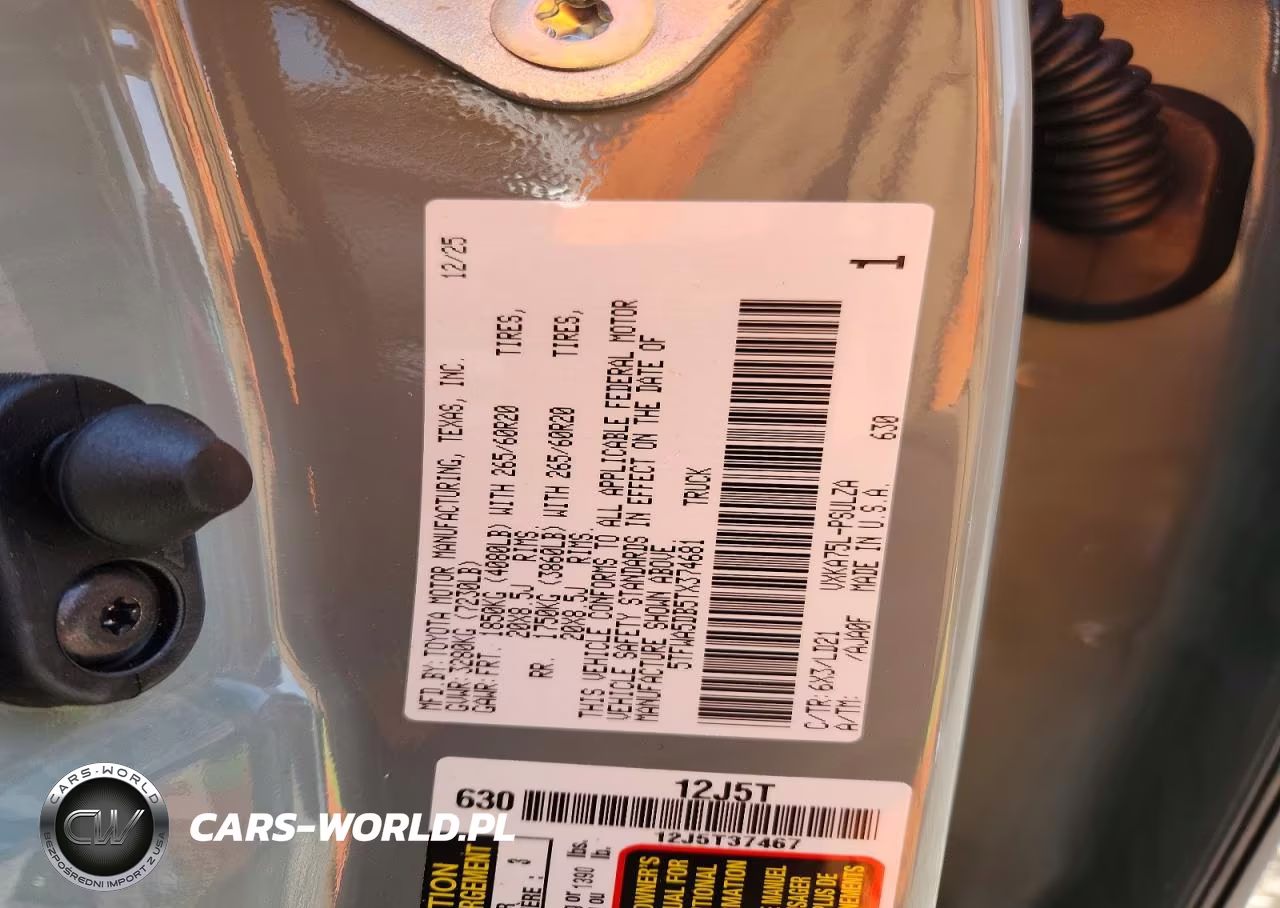2026 Toyota Tundra Limited VIN:5TFWA5DB5TX374681 - 12
