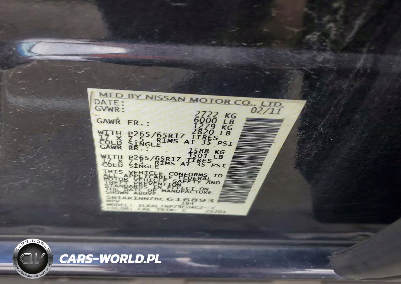 2011 Nissan Pathfinder S VIN:5N1AR1NN7BC616893 - 13