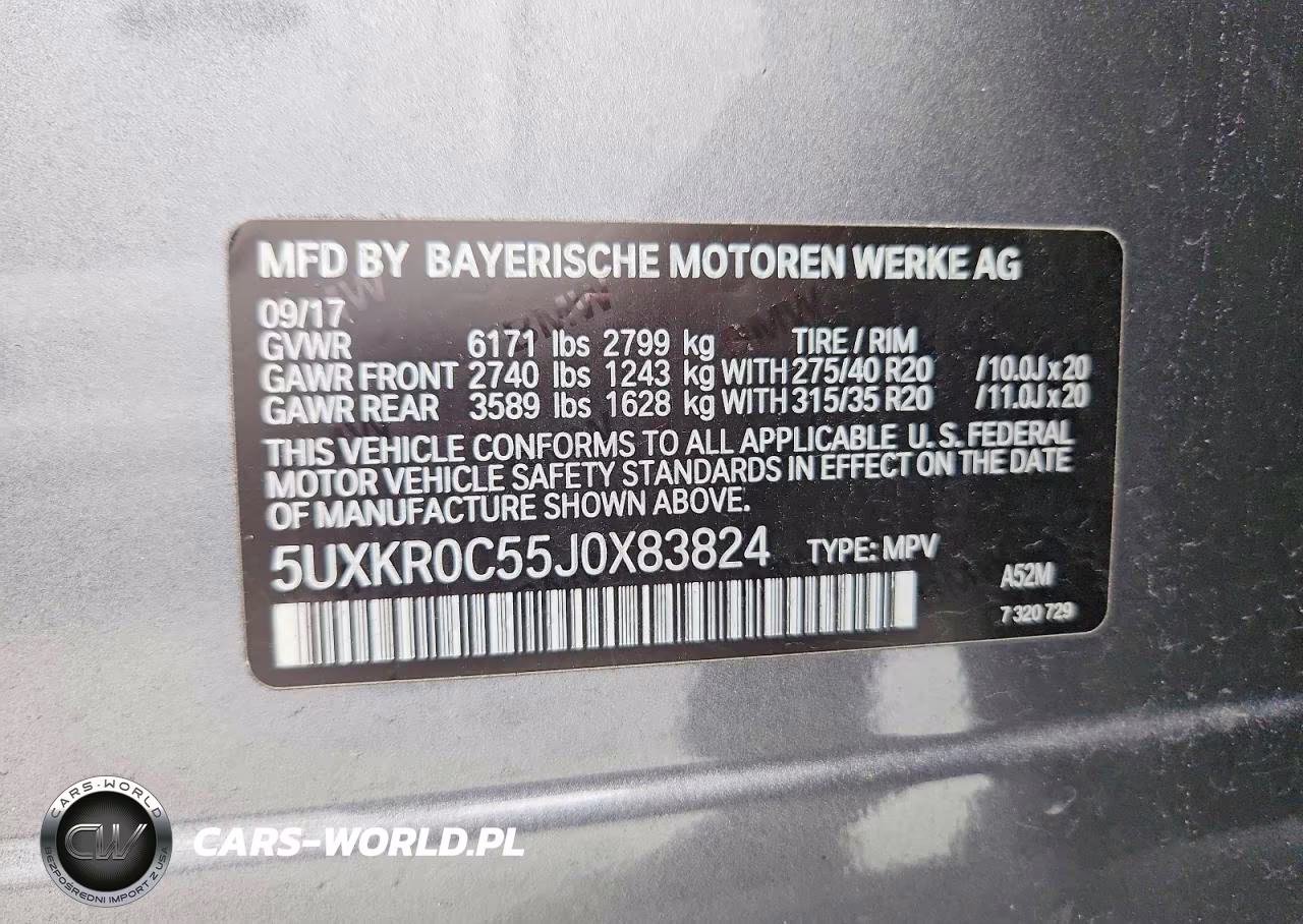 2018 BMW X5 xDrive35I VIN:5UXKR0C55J0X83824 - 13