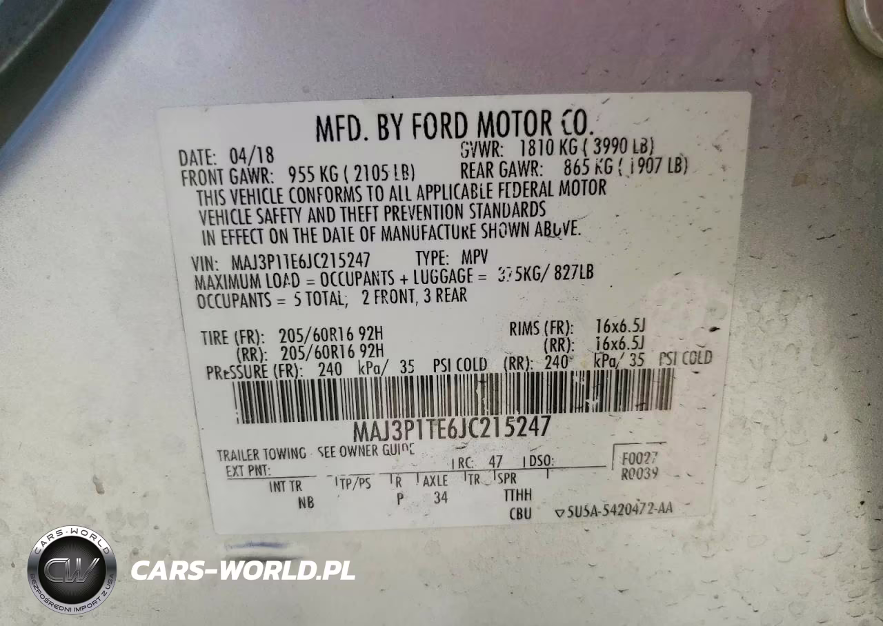 2018 Ford Ecosport Se VIN:MAJ3P1TE6JC215247 - 13