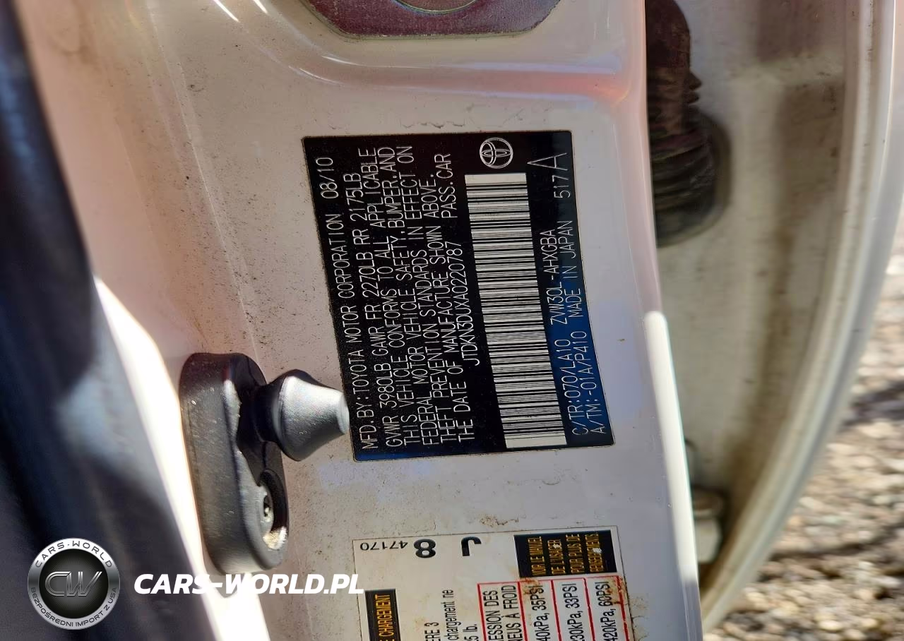 2010 Toyota Prius Iv VIN:JTDKN3DUXA0220787 - 12
