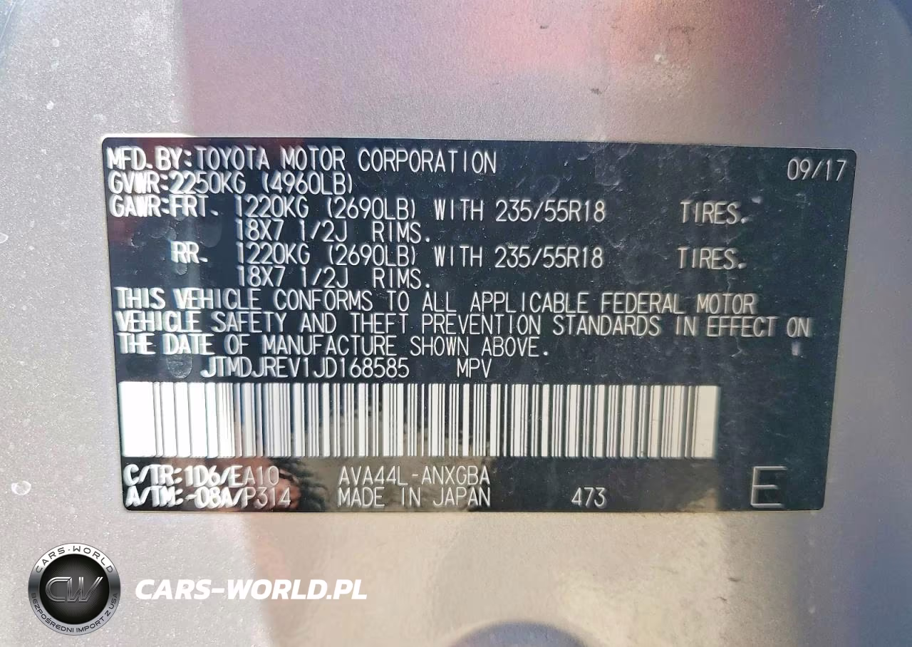 2018 Toyota Rav4 Hv Limited VIN:JTMDJREV1JD168585 - 12