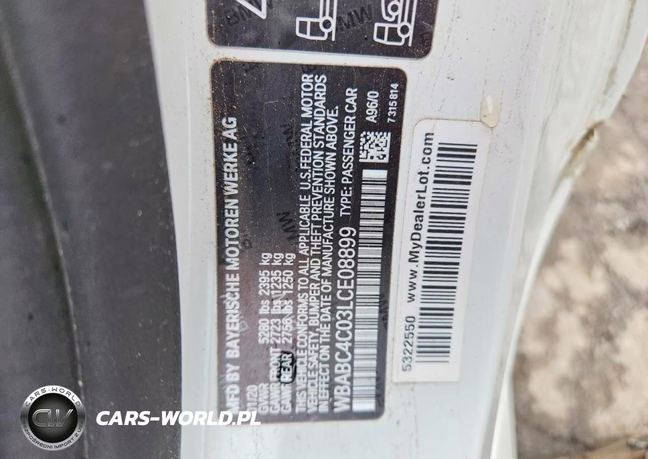 2020 BMW M850Xi VIN:WBABC4C03LCE08899 - 12