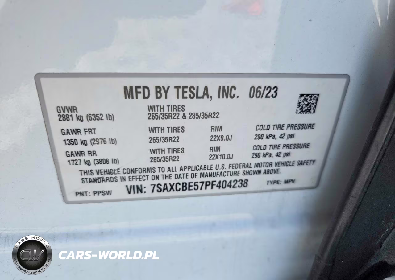 2023 Tesla Model X VIN:7SAXCBE57PF404238 - 13