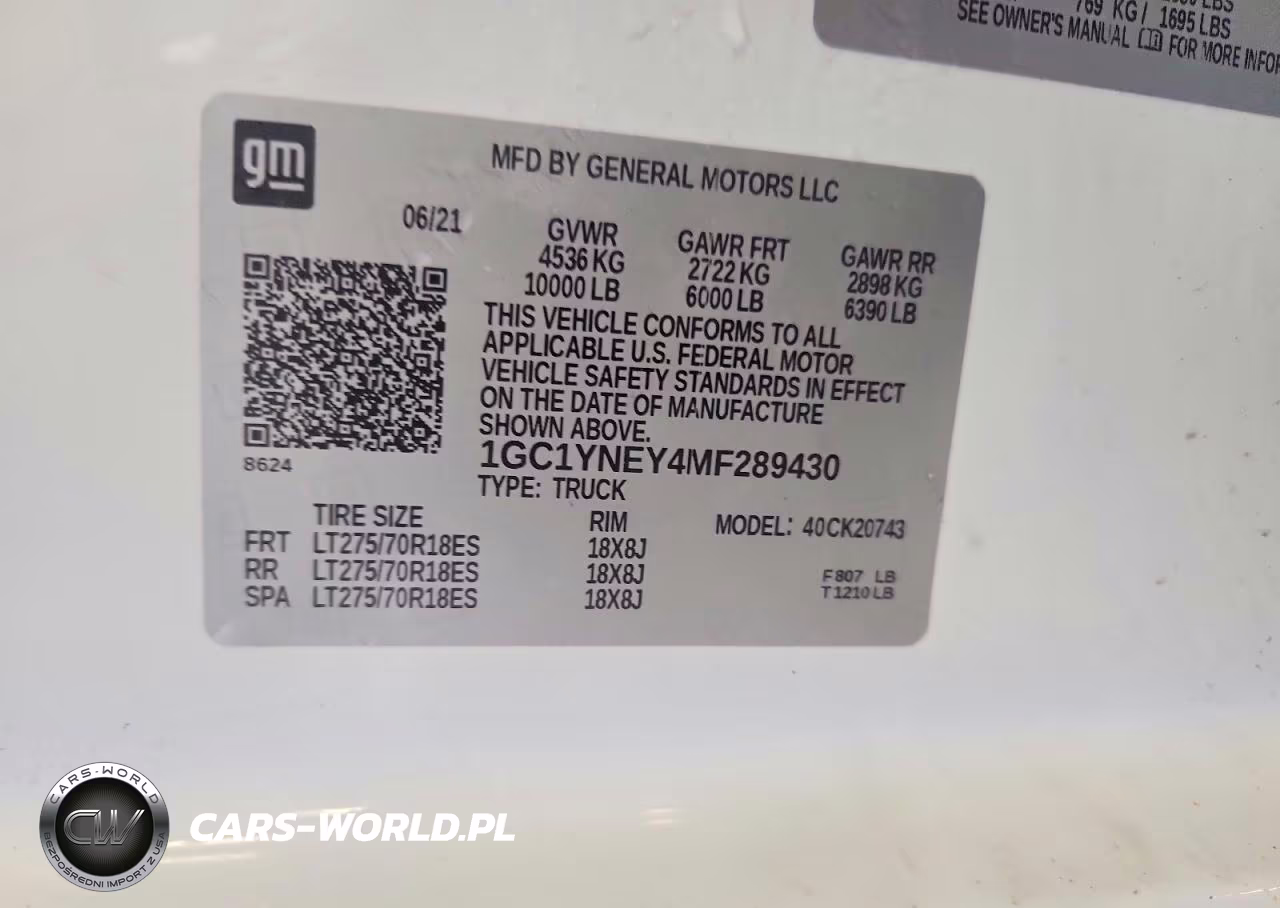 2021 Chevrolet Silverado K2500 Heavy Duty Lt VIN:1GC1YNEY4MF289430 - 12