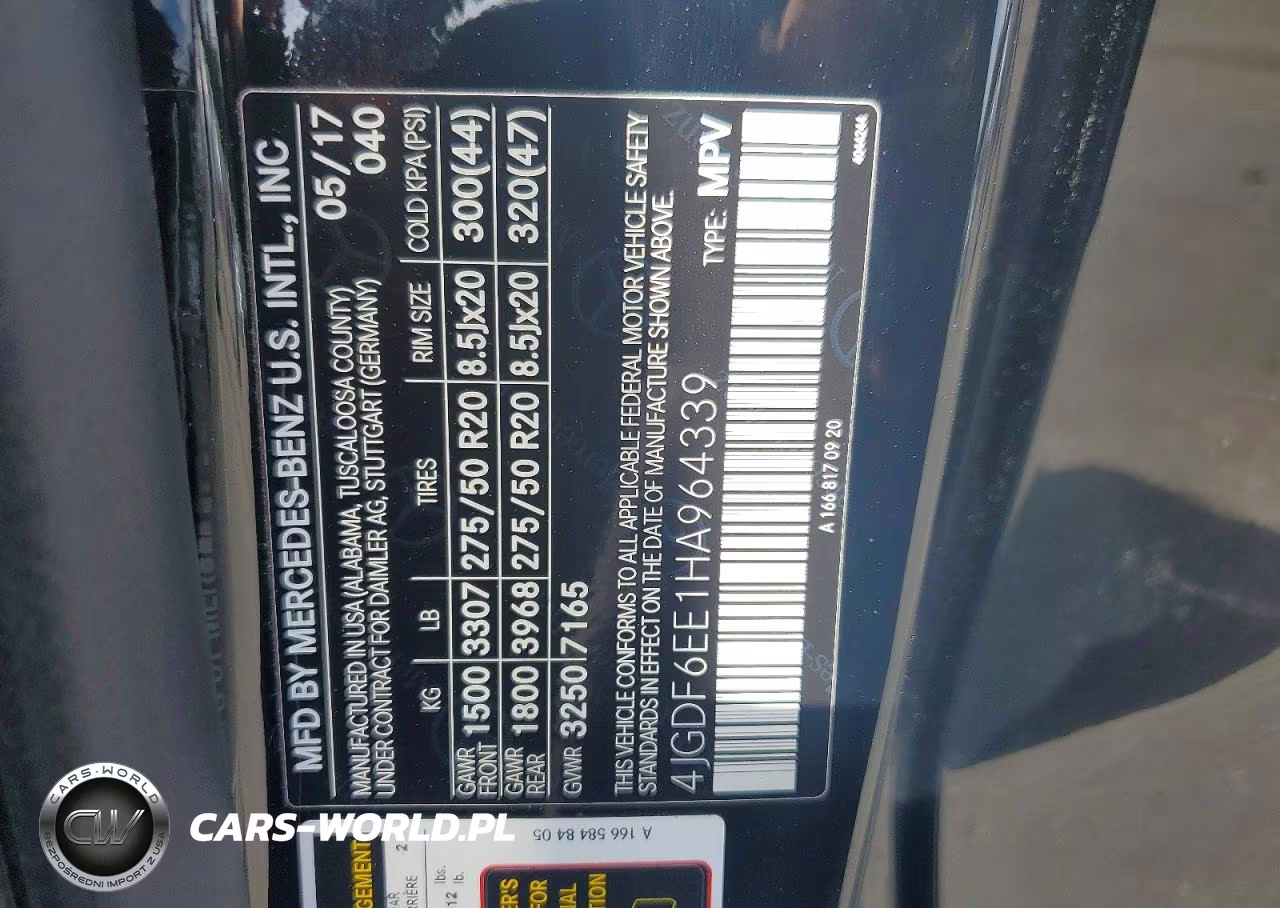 2017 Mercedes-Benz Gls 450 4Matic VIN:4JGDF6EE1HA964339 - 12