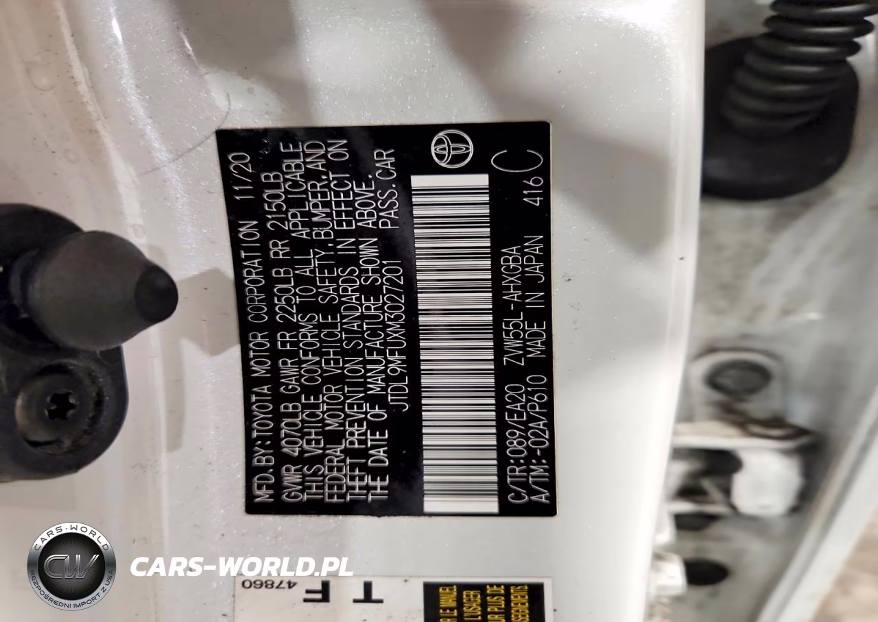 2021 Toyota Prius Xle Awd-E VIN:JTDL9MFUXM3027201 - 13