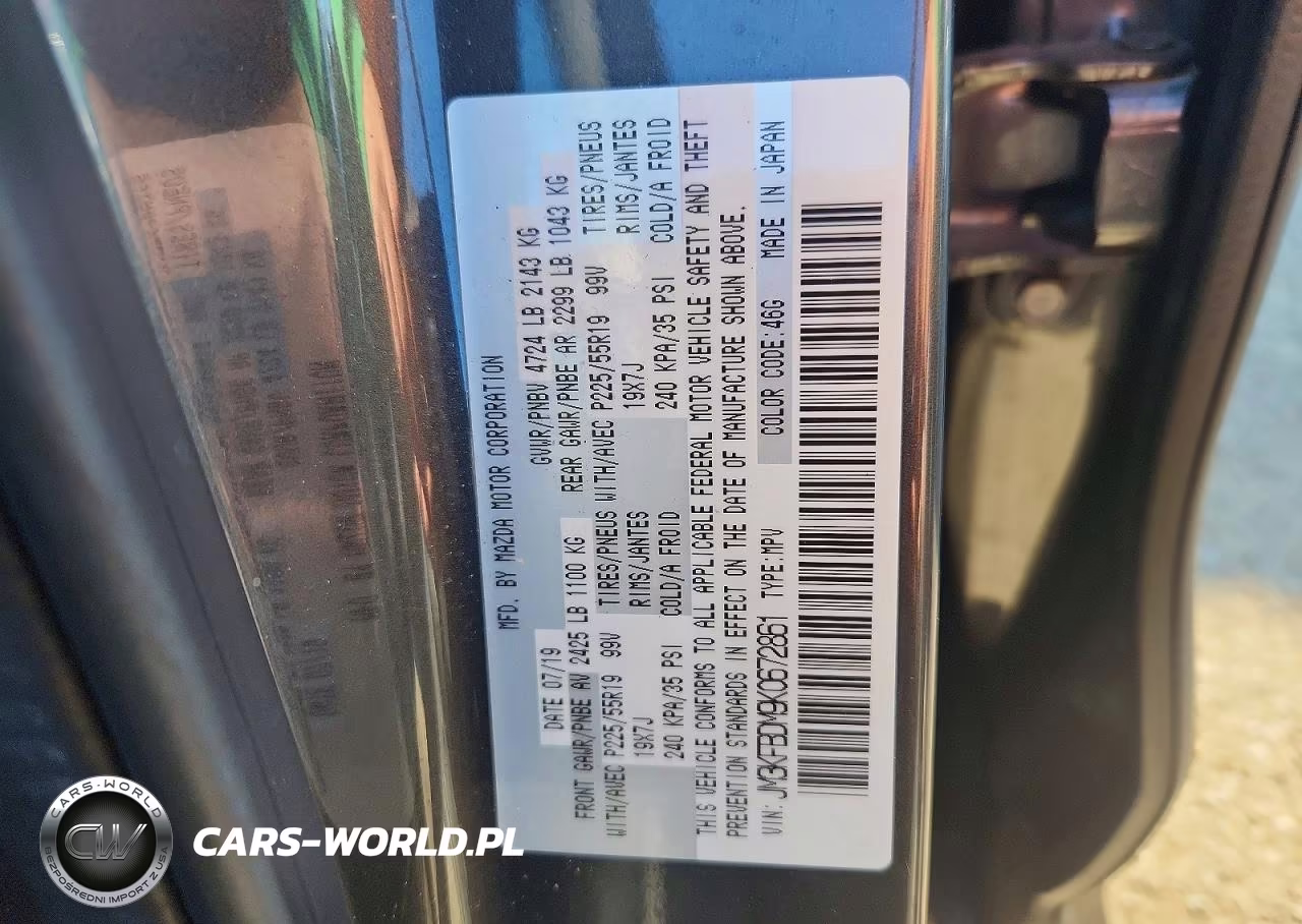 2019 Mazda Cx-5 Grand Touring VIN:JM3KFBDM9K0672861 - 14