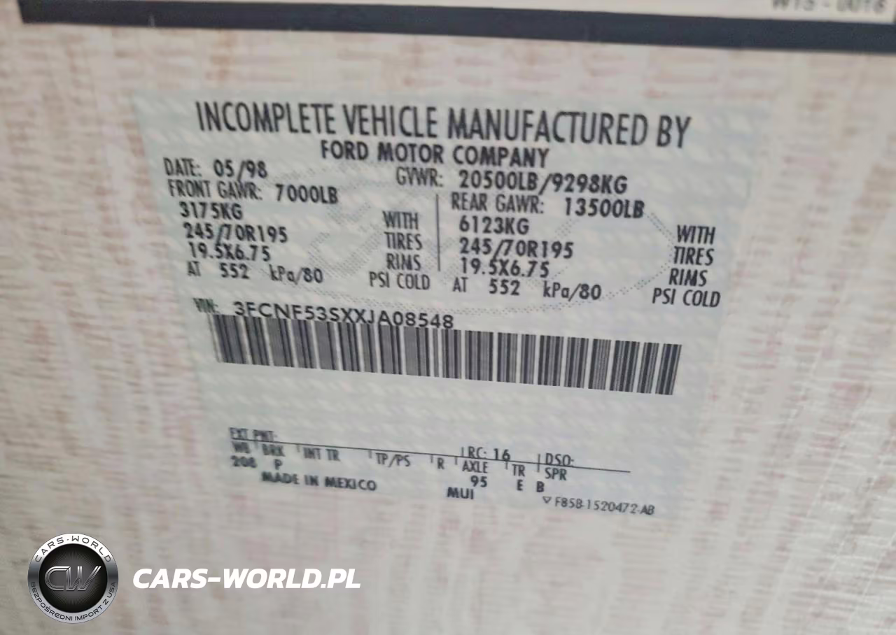 1999 Ford South Wind Rv VIN:3FCNF53SXXJA08548 - 10
