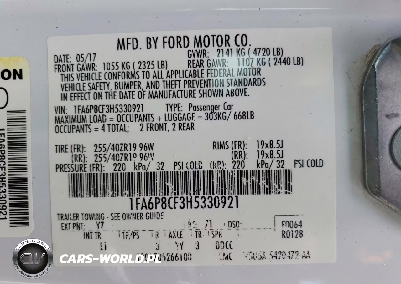 2017 Ford Mustang Gt VIN:1FA6P8CF3H5330921 - 12
