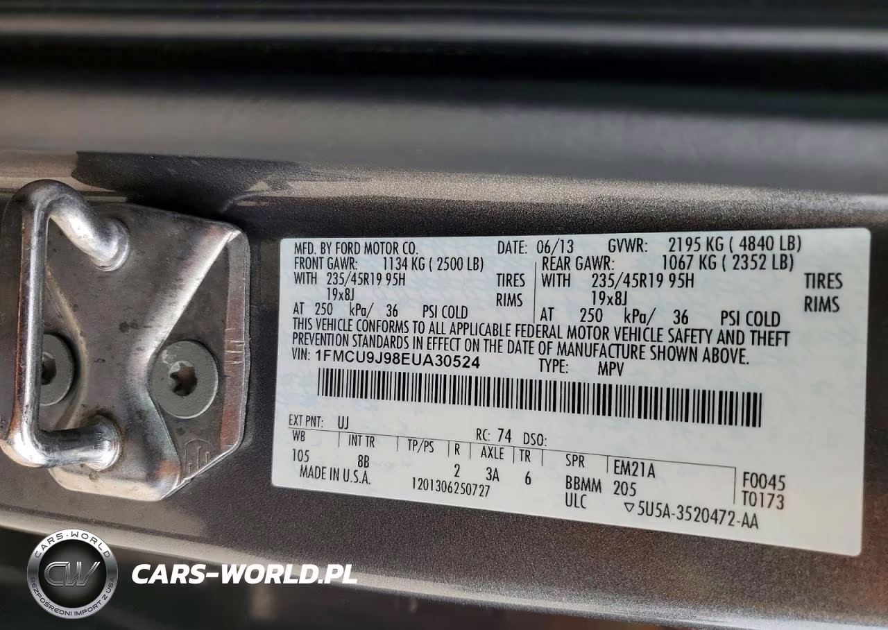 2014 Ford Escape Titanium VIN:1FMCU9J98EUA30524 - 13