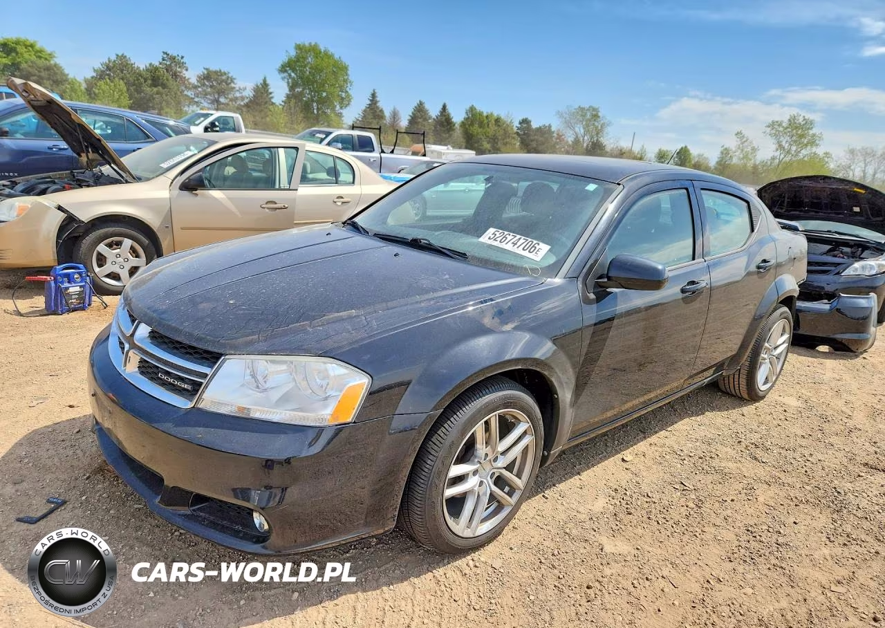 2012 Dodge Avenger Sxt VIN:1C3CDZEG1CN126326 - 1