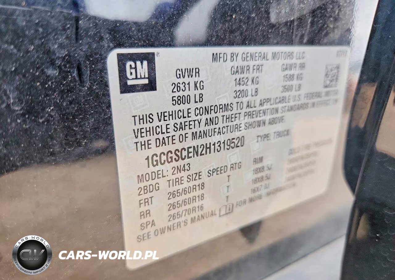 2017 Chevrolet Colorado Lt VIN:1GCGSCEN2H1319520 - 12