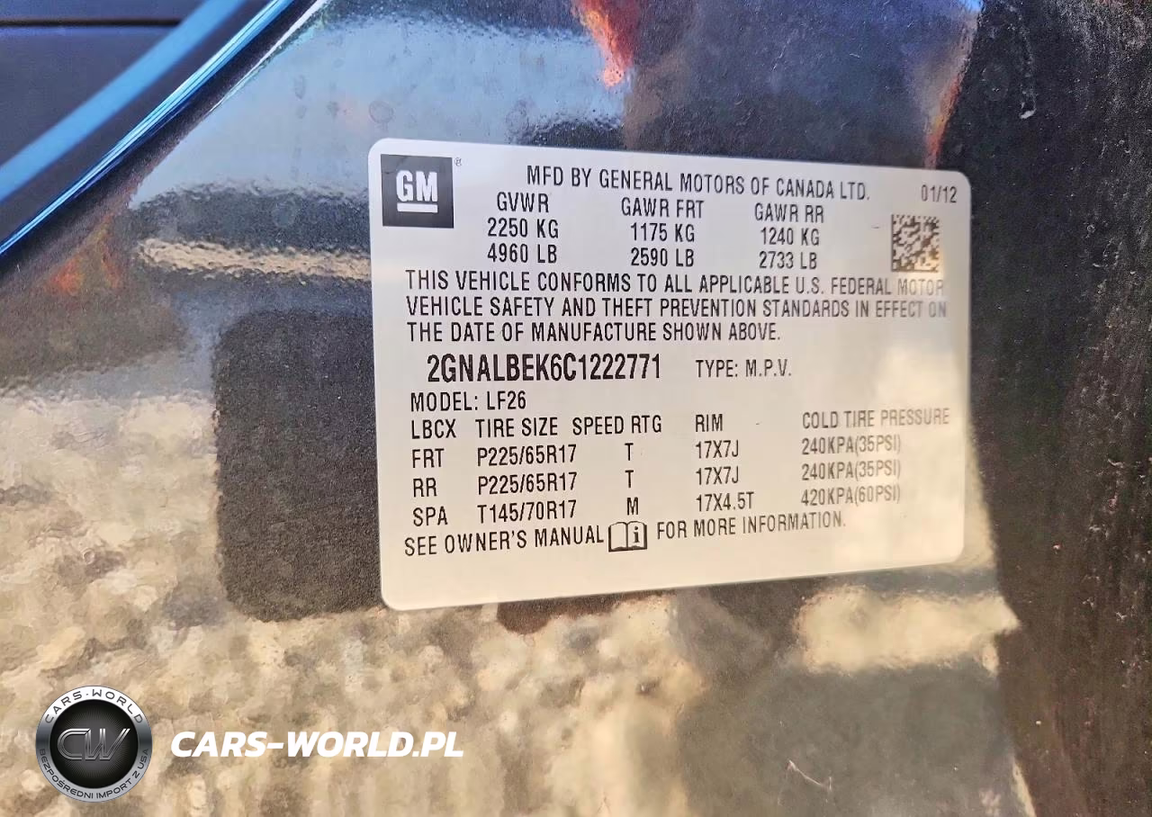 2012 Chevrolet Equinox Ls VIN:2GNALBEK6C1222771 - 13