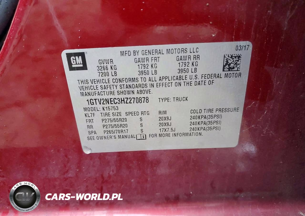 2017 GMC Sierra K1500 Slt VIN:1GTV2NEC3HZ270878 - 13