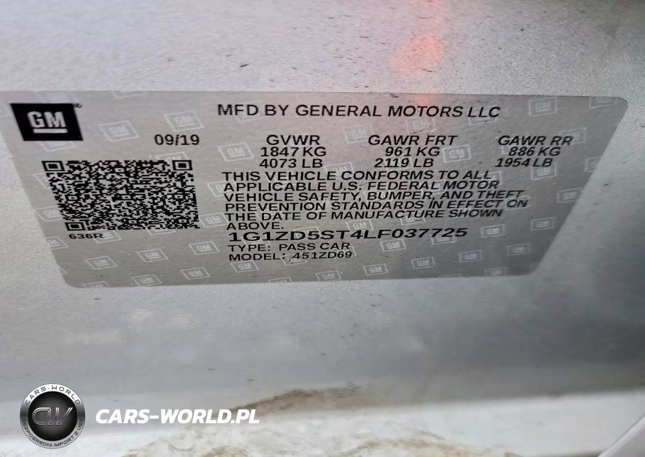 2020 Chevrolet Malibu Lt VIN:1G1ZD5ST4LF037725 - 12