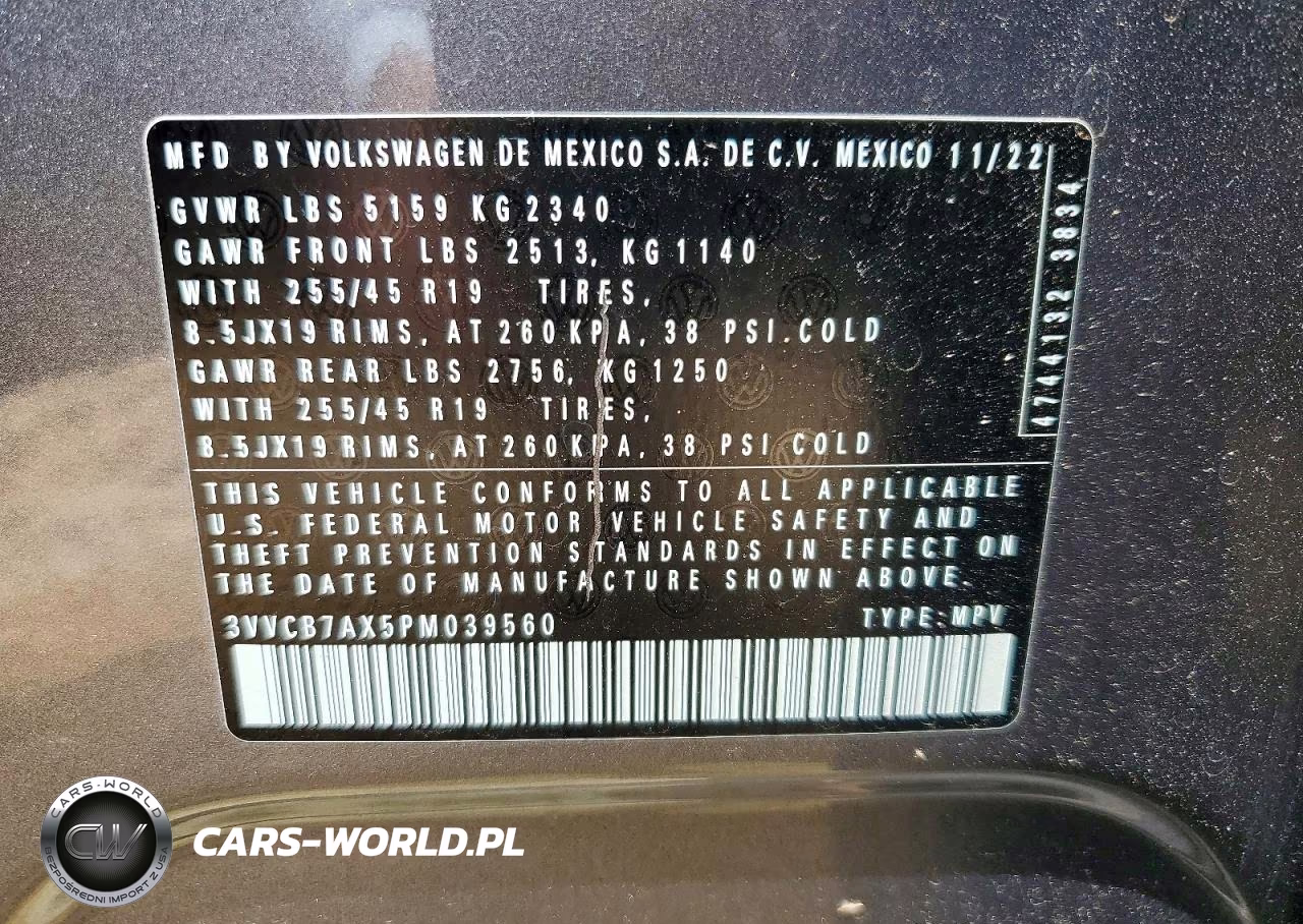 2023 Volkswagen Tiguan Se R-Line Black VIN:3VVCB7AX5PM039560 - 13