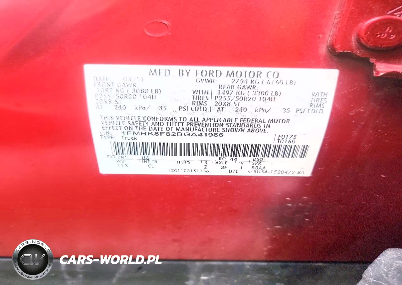 2011 Ford Explorer Limited VIN:1FMHK8F82BGA41986 - 13