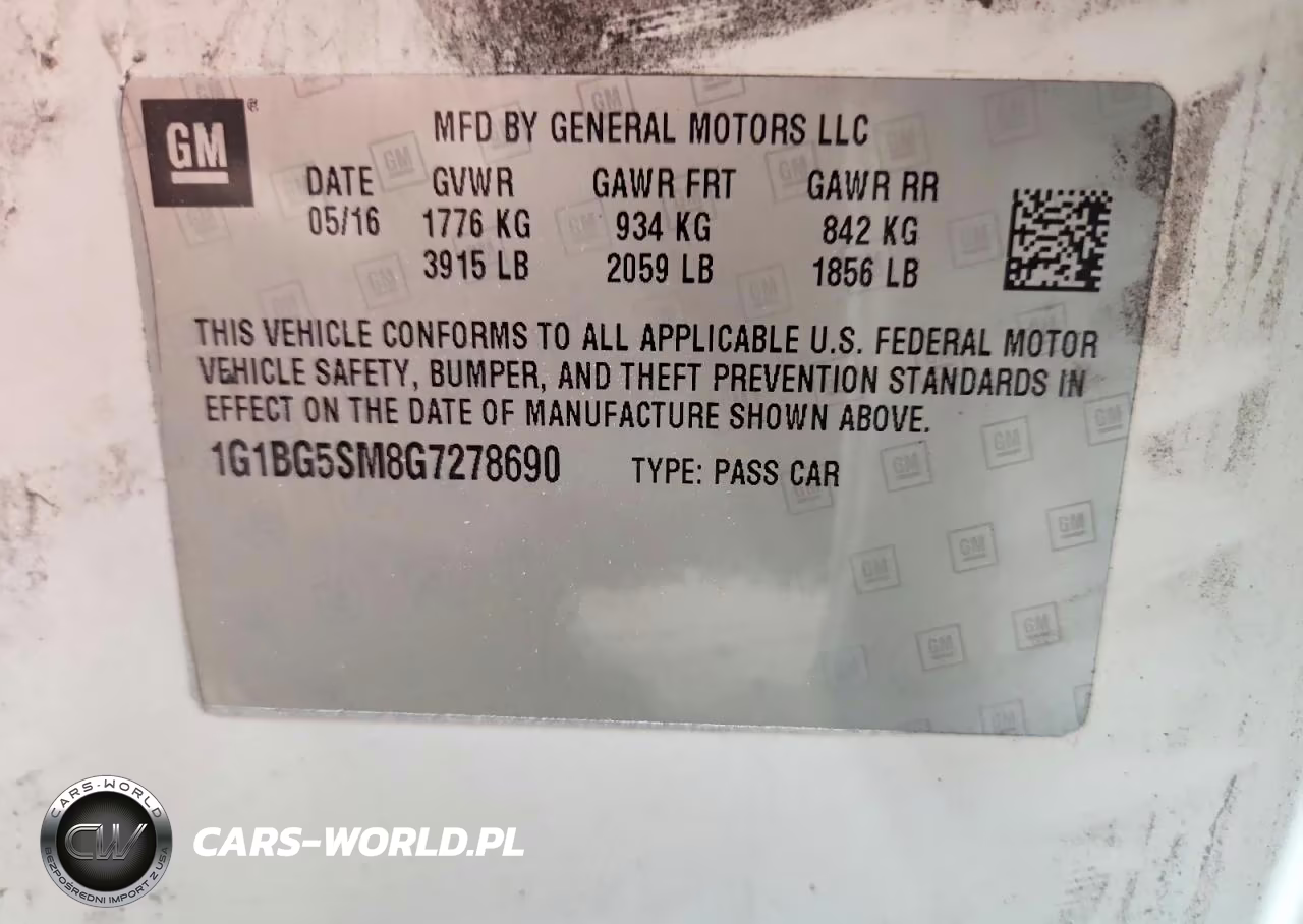 2016 Chevrolet Cruze Premier VIN:1G1BG5SM8G7278690 - 12