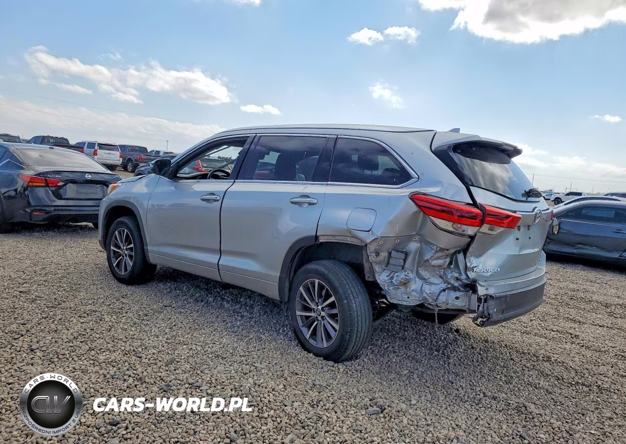 2018 Toyota Highlander Xle VIN:5TDKZRFH6JS548325 - 2