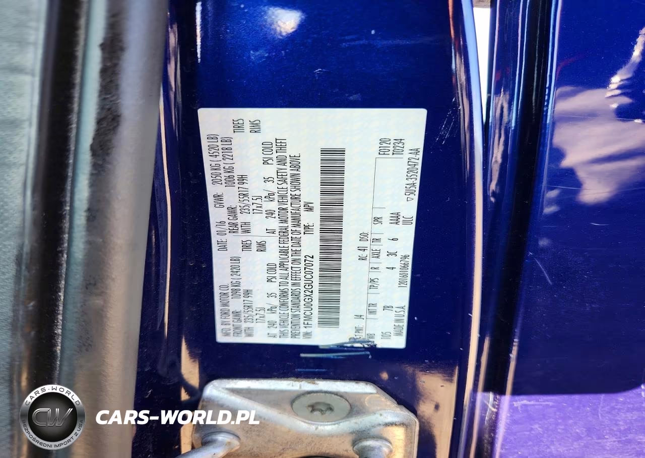2016 Ford Escape Se VIN:1FMCU0GX2GUC07072 - 13