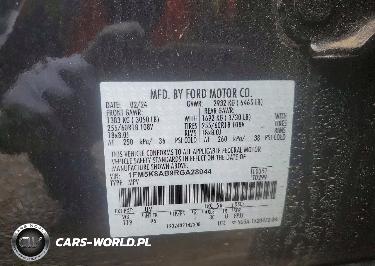2024 Ford Explorer Police Interceptor VIN:1FM5K8AB9RGA28944 - 13