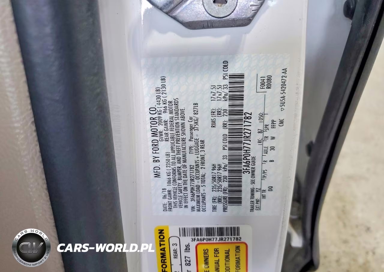 2018 Ford Fusion Se VIN:3FA6P0H77JR271782 - 12
