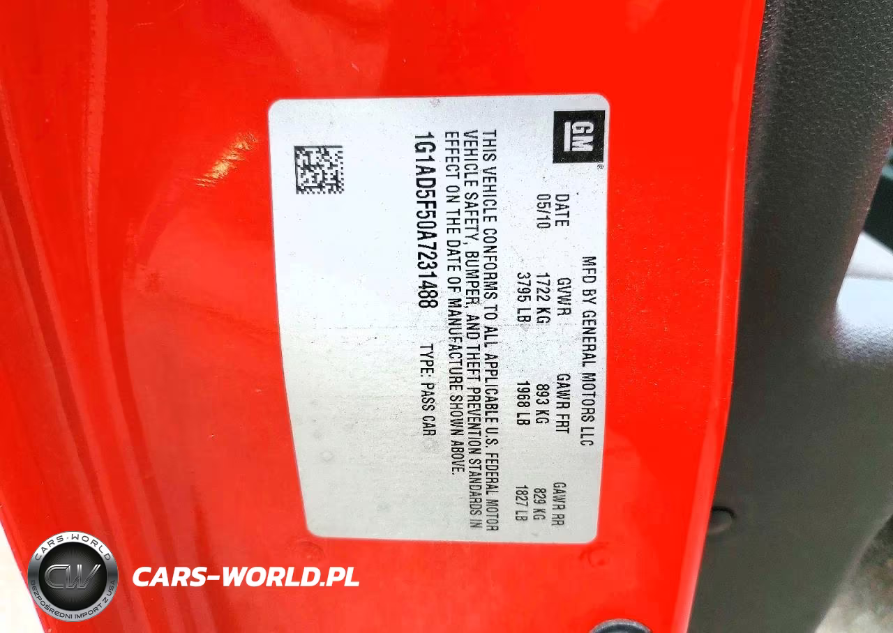 2010 Chevrolet Cobalt 1Lt VIN:1G1AD5F50A7231488 - 13