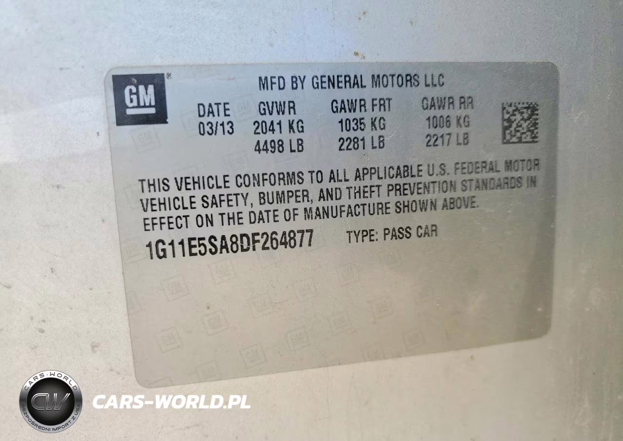 2013 Chevrolet Malibu 2Lt VIN:1G11E5SA8DF264877 - 12