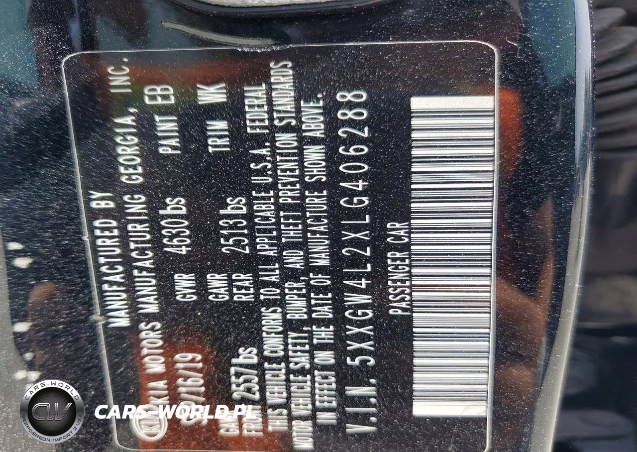 2020 Kia Optima Sx VIN:5XXGW4L2XLG406288 - 12