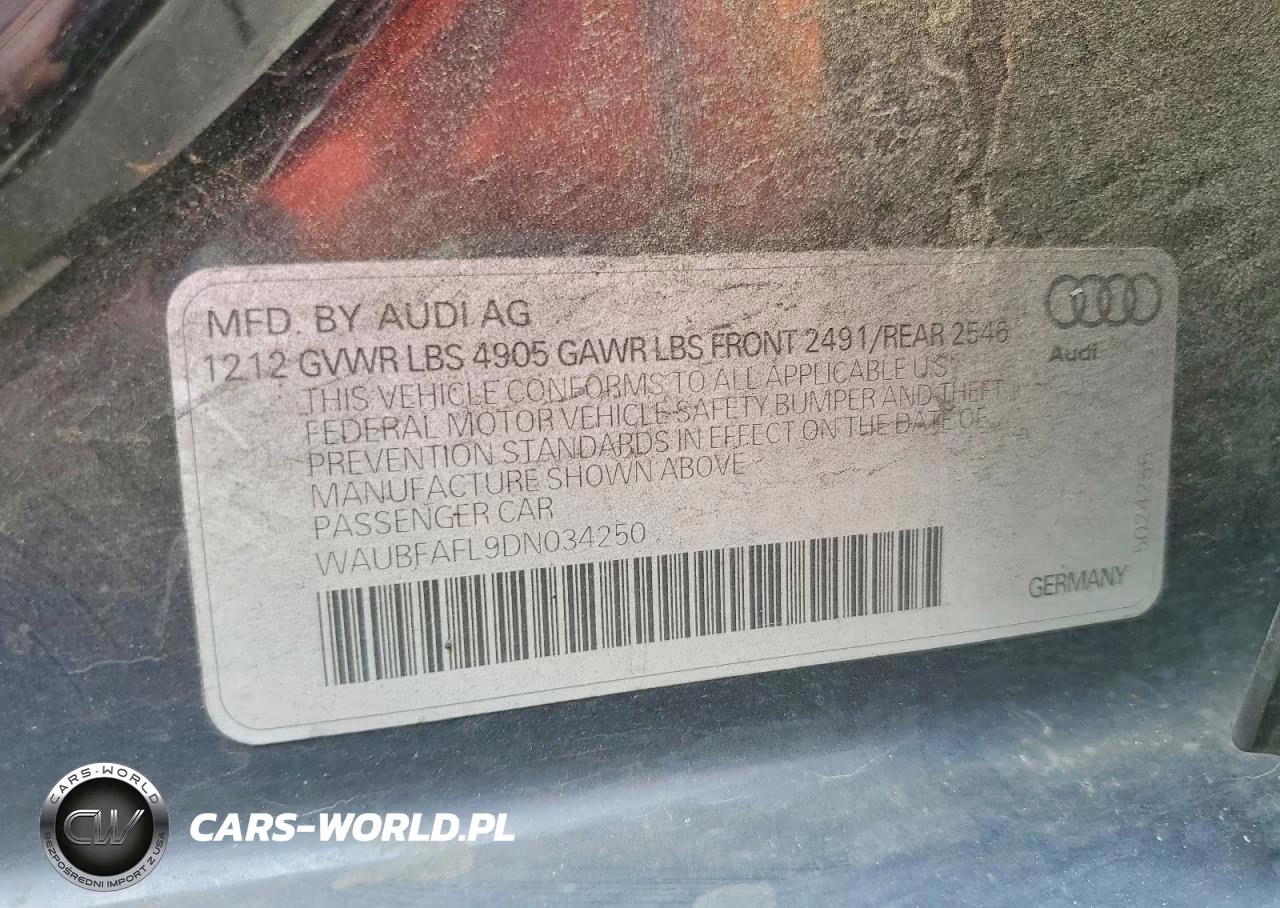 2013 Audi A4 Premium VIN:WAUBFAFL9DN034250 - 12