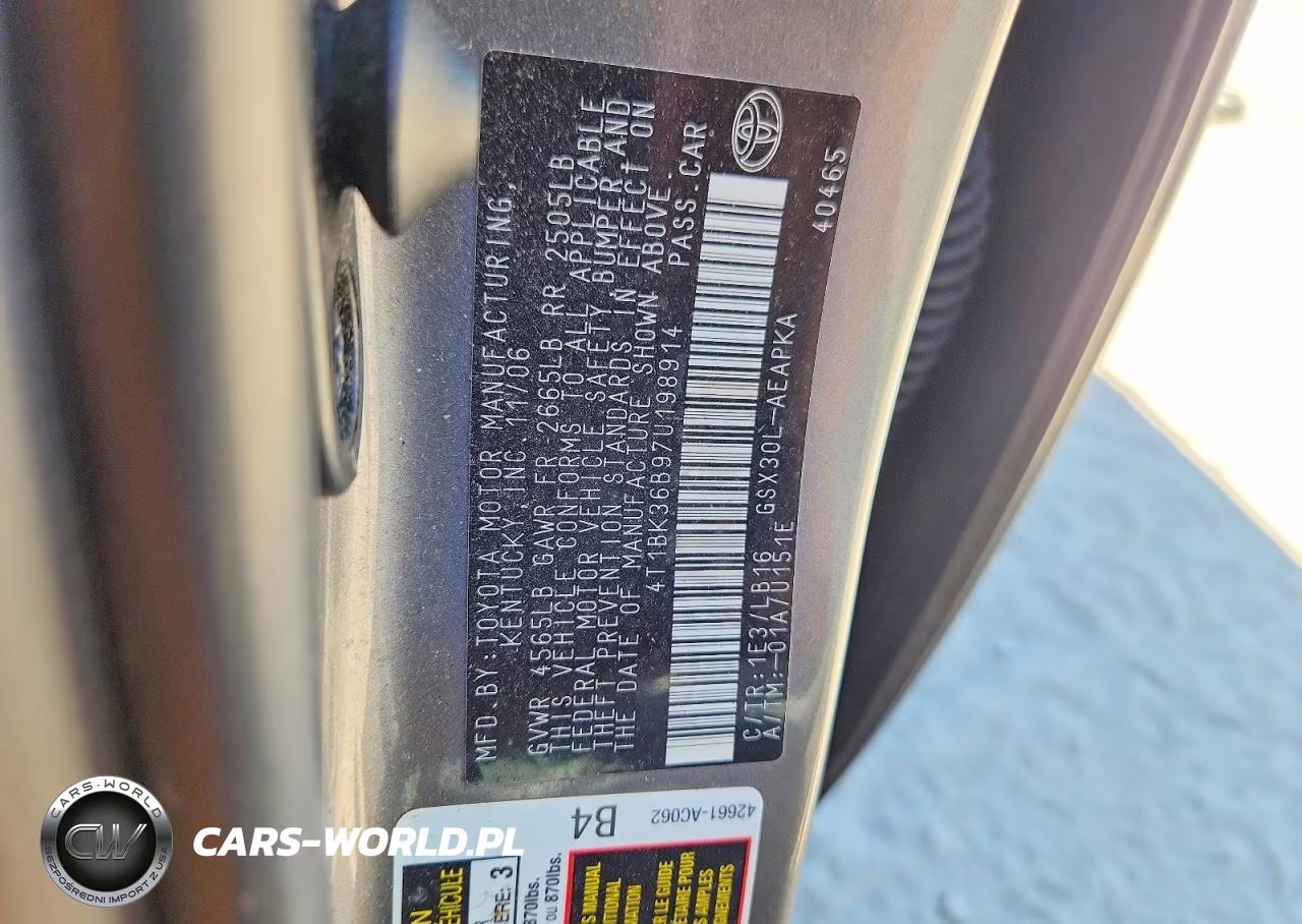 2007 Toyota Avalon Limited VIN:4T1BK36B97U198914 - 12