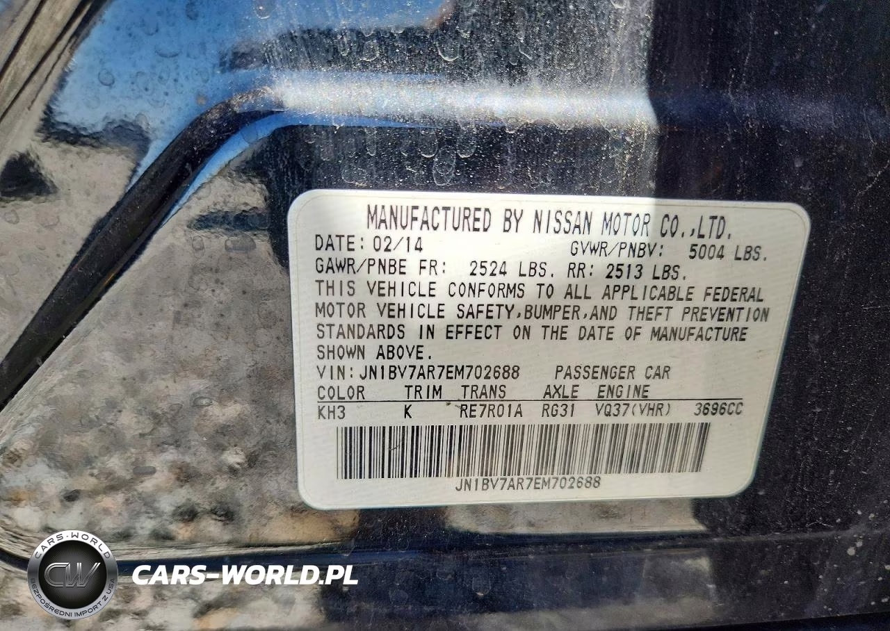 2014 Infiniti Q50 Premium VIN:JN1BV7AR7EM702688 - 12