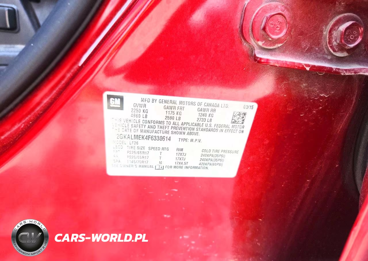 2015 GMC Terrain Sle VIN:2GKALMEK4F6330614 - 13