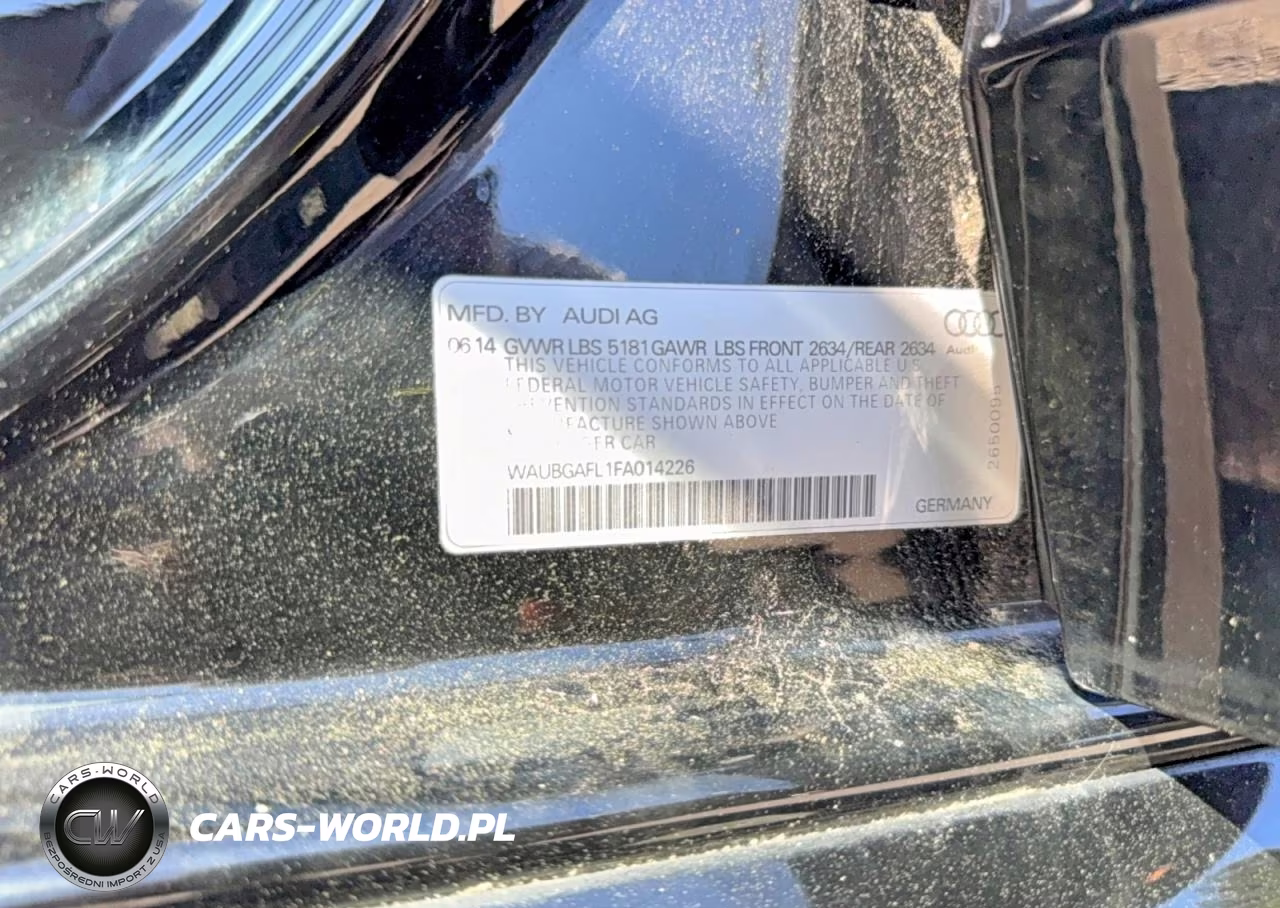 2015 Audi S4 Premium Plus VIN:WAUBGAFL1FA014226 - 10