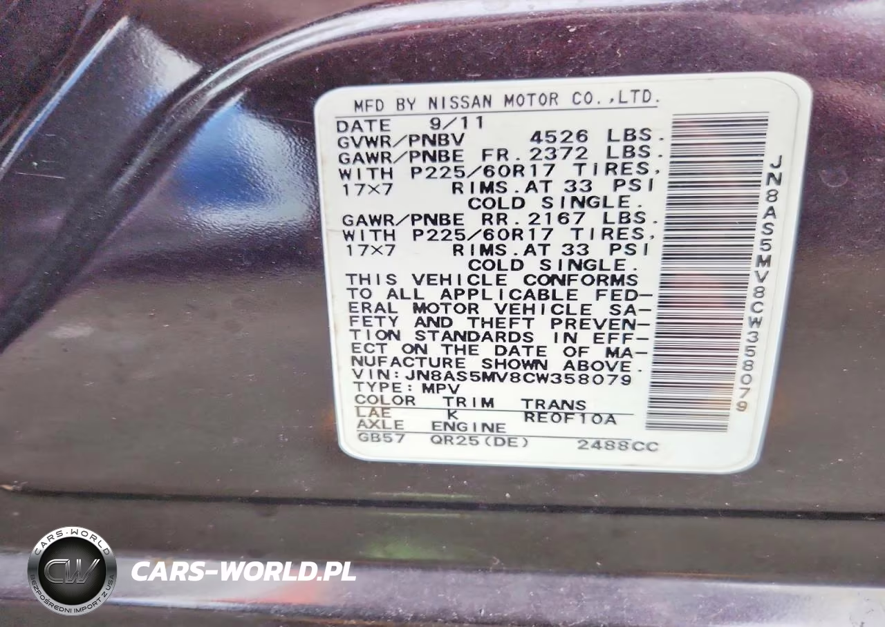 2012 Nissan Rogue S VIN:JN8AS5MV8CW358079 - 13
