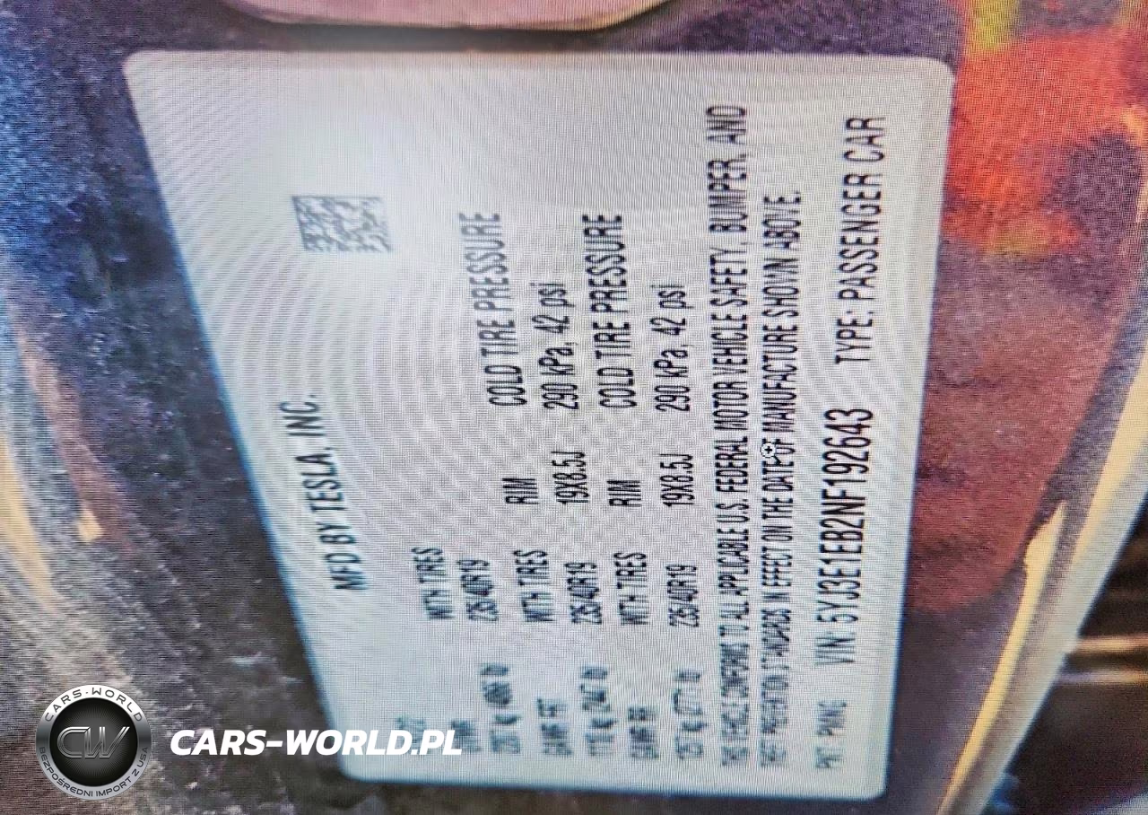 2022 Tesla Model 3 VIN:5YJ3E1EB2NF192643 - 13