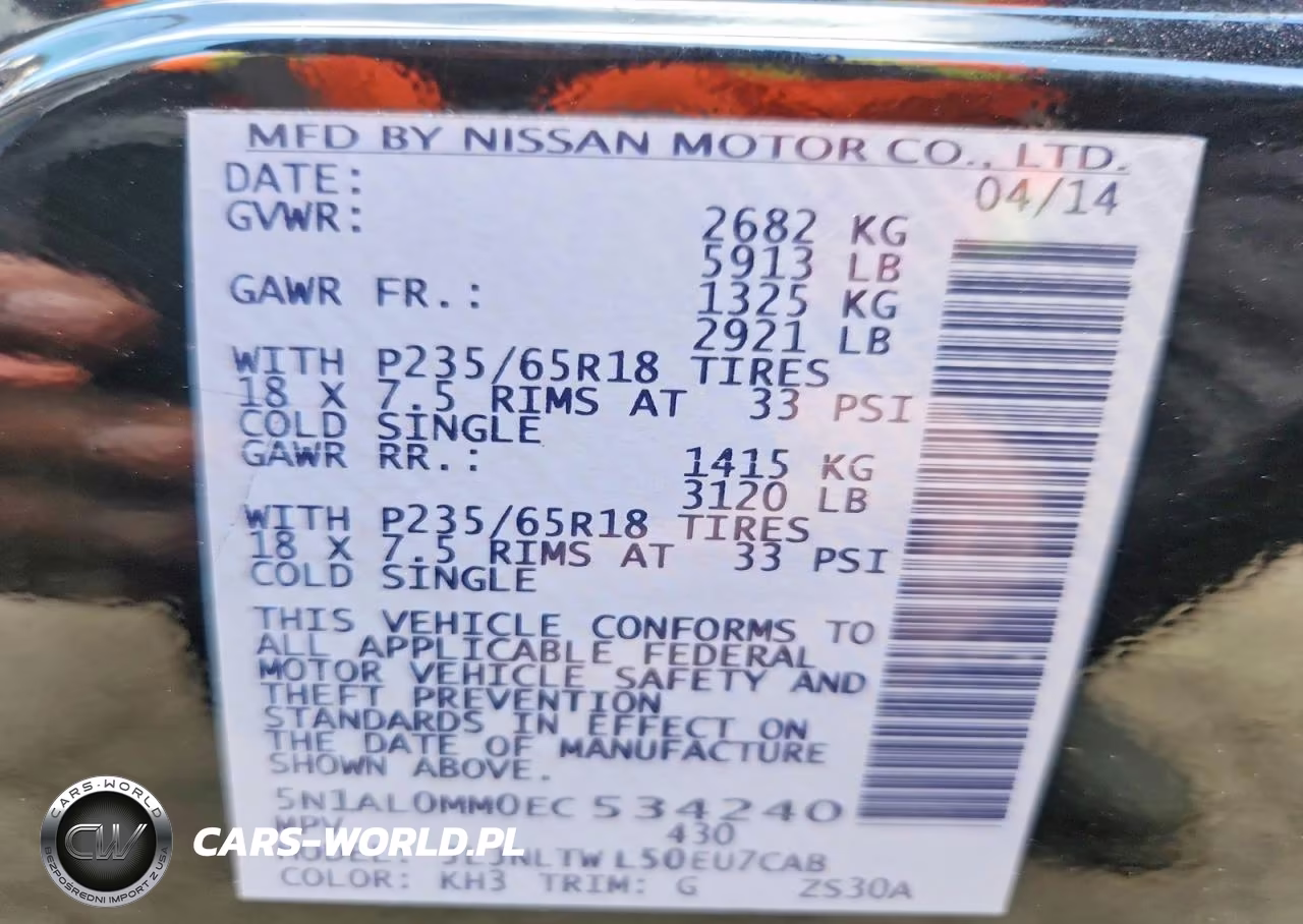 2014 Infiniti Qx60 VIN:5N1AL0MM0EC534240 - 12
