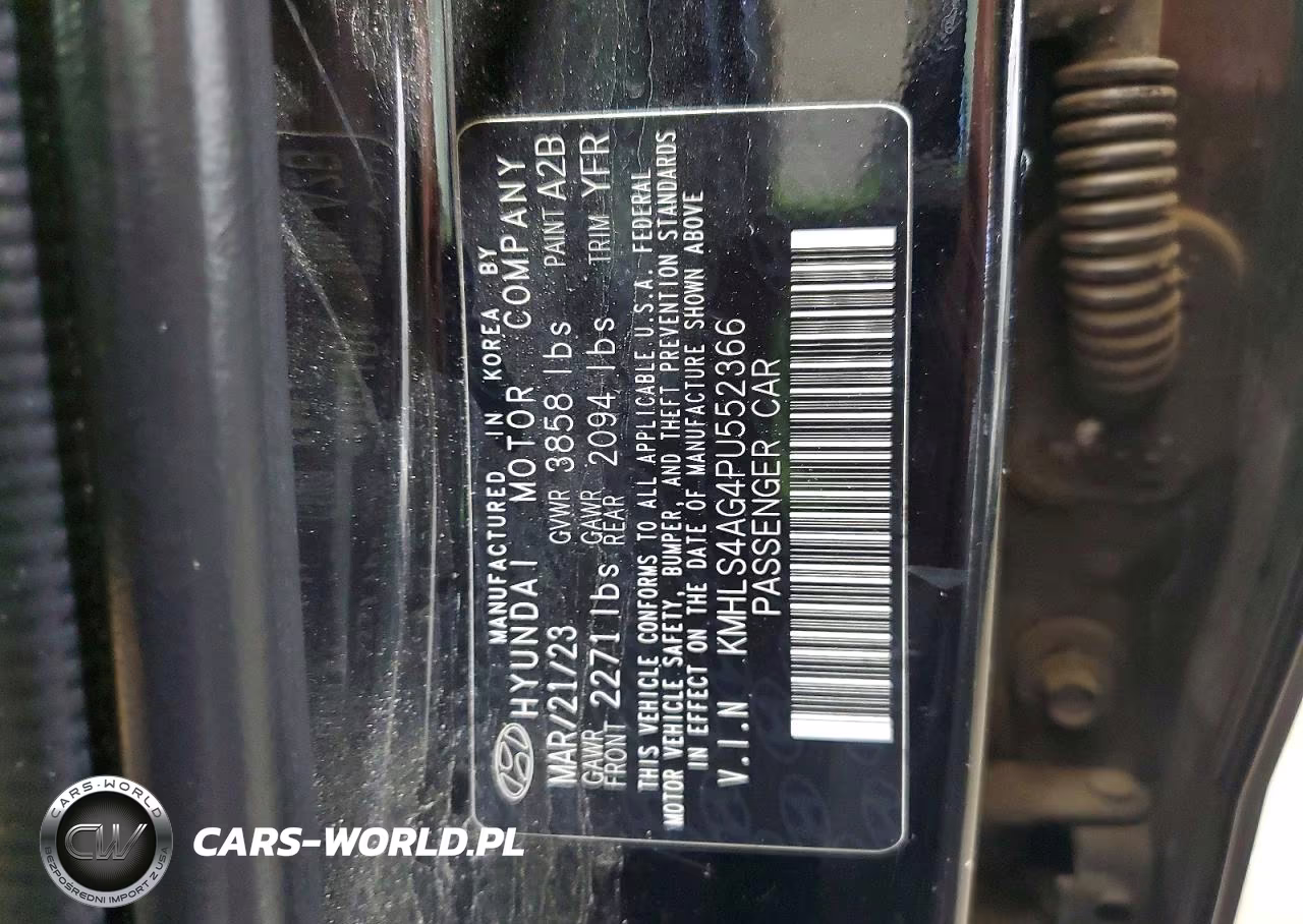 2023 Hyundai Elantra Sel VIN:KMHLS4AG4PU552366 - 13