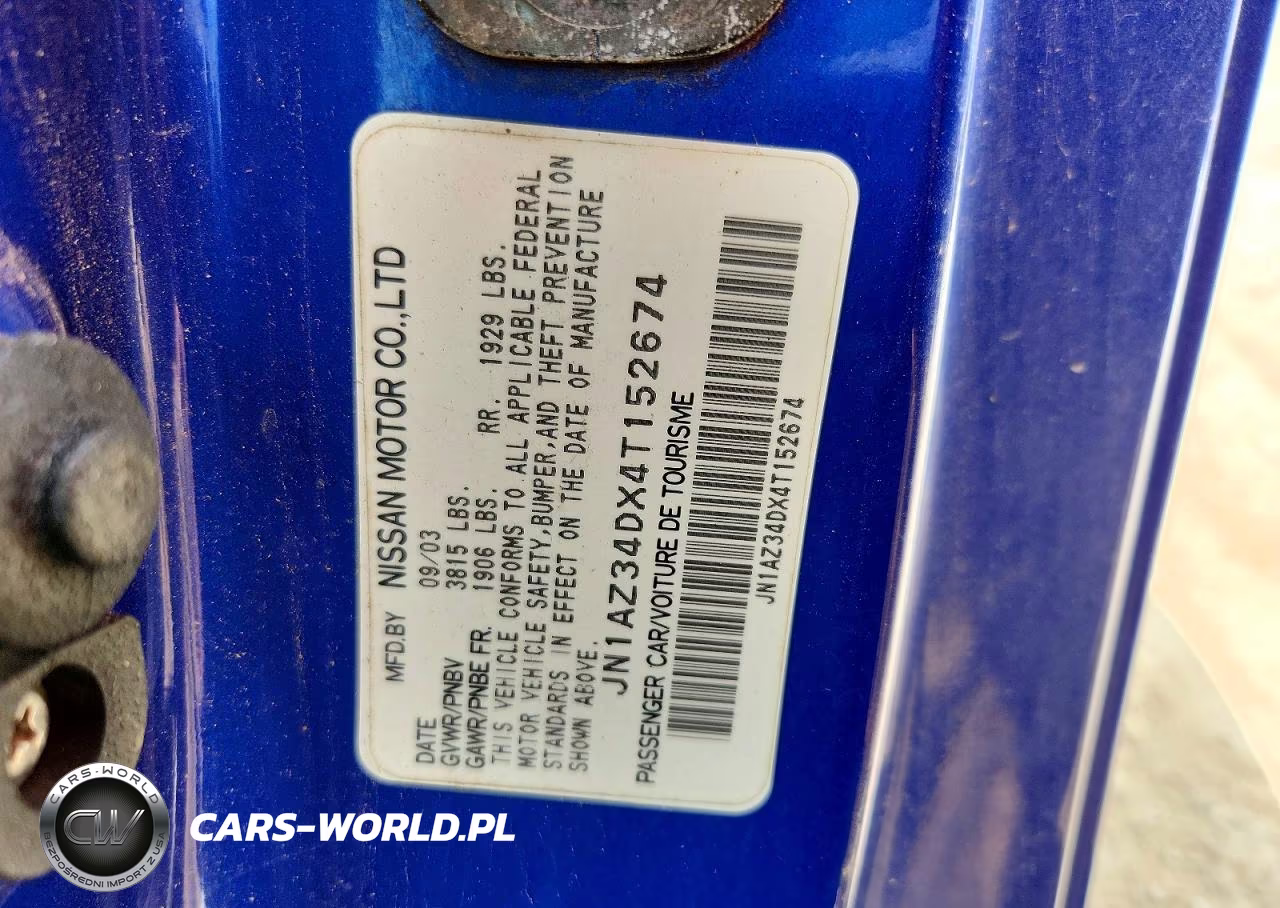 2004 Nissan 350Z Coupe VIN:JN1AZ34DX4T152674 - 12