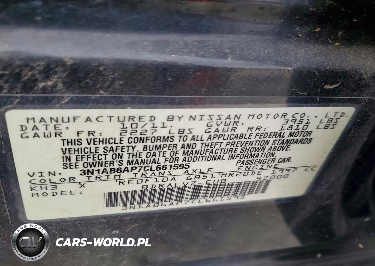 2013 Niss Sentra VIN:3N1AB6AP7CL661595 - 11